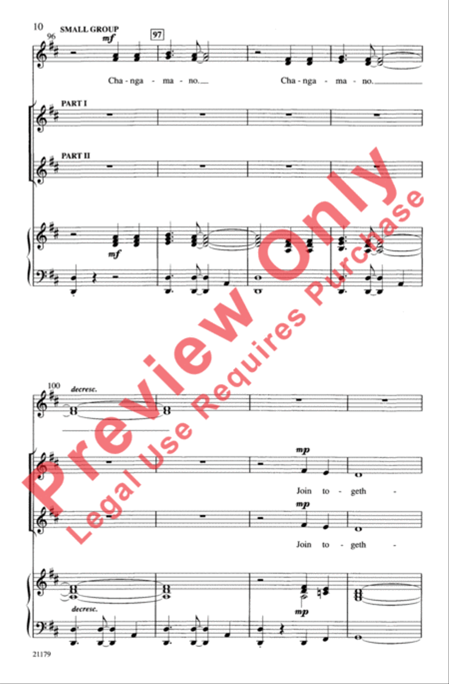 Changamano Changamano 2-Part scores gallery preview page 10