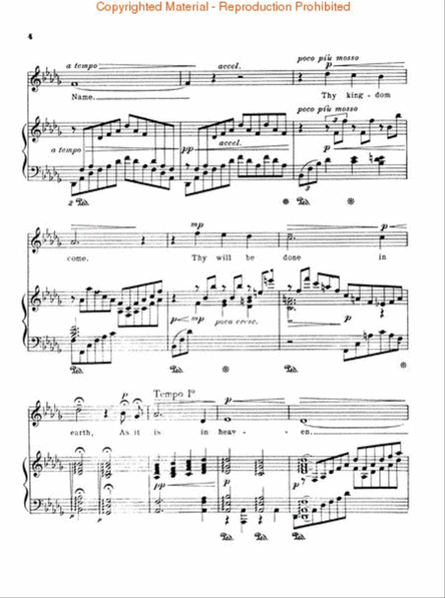 Lord's Prayer Lord's Prayer Medium-High Voice scores gallery preview page 3