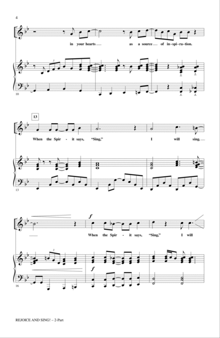 Rejoice And Sing! Rejoice And Sing! 2-Part scores gallery preview page 2