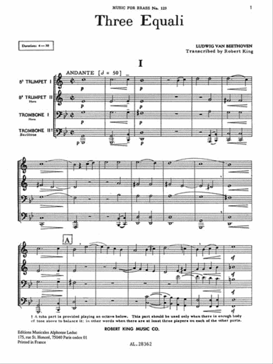 3 Equali (quartet-brass) School and Community scores gallery preview page 3