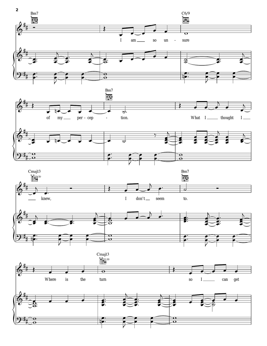 Hear My Call Piano, Vocal, Guitar scores gallery preview page 2