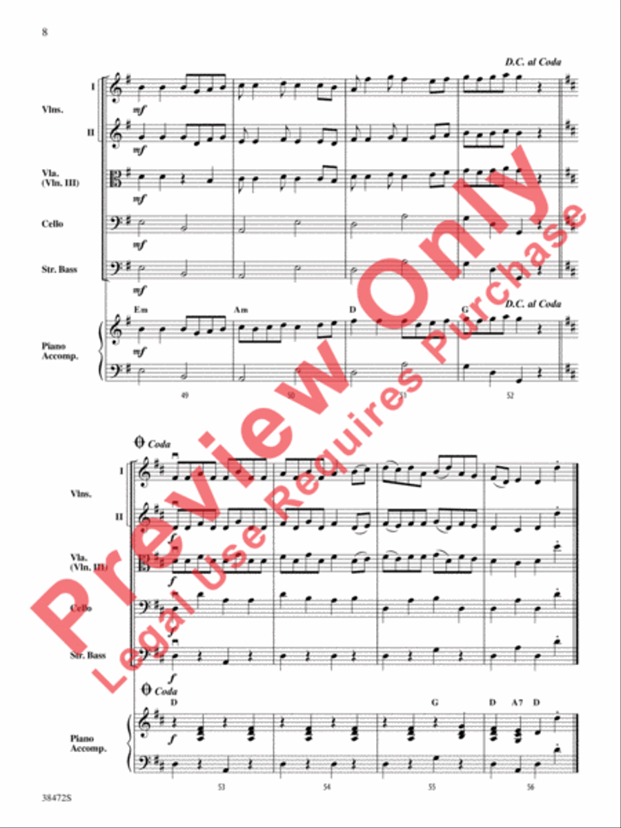 Ragtime Annie String Orchestra scores gallery preview page 9