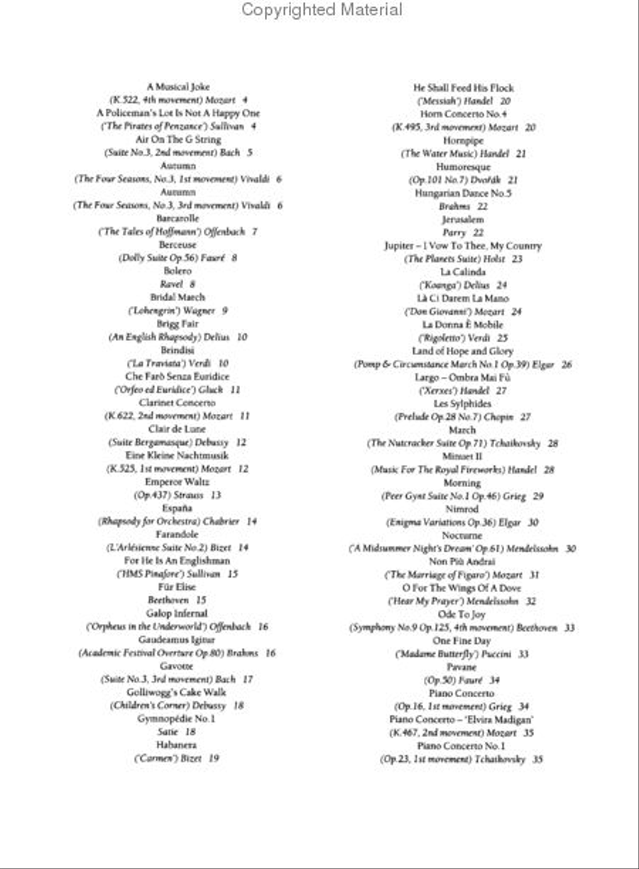 100 Classical Themes for Flute Flute Solo scores gallery preview page 2
