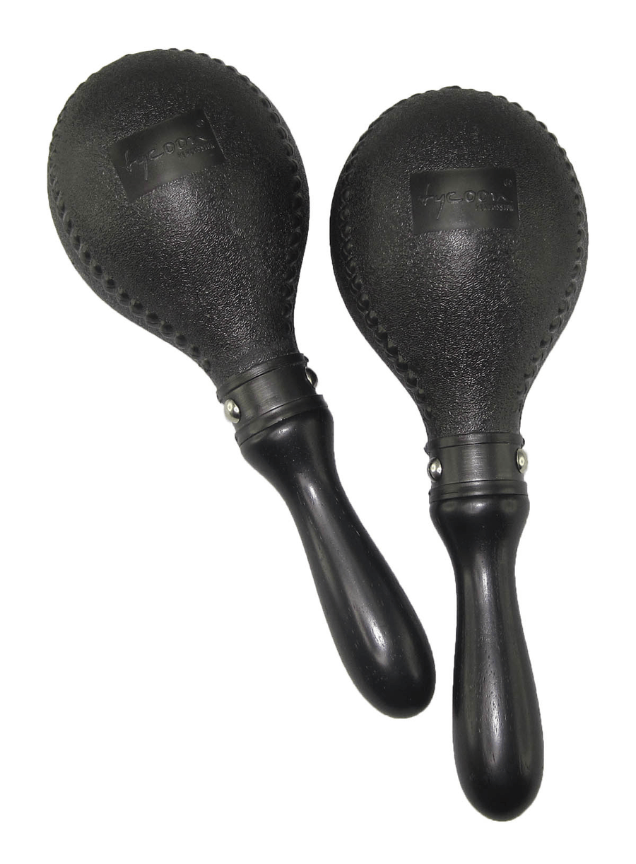 Double Black Plastic Maracas