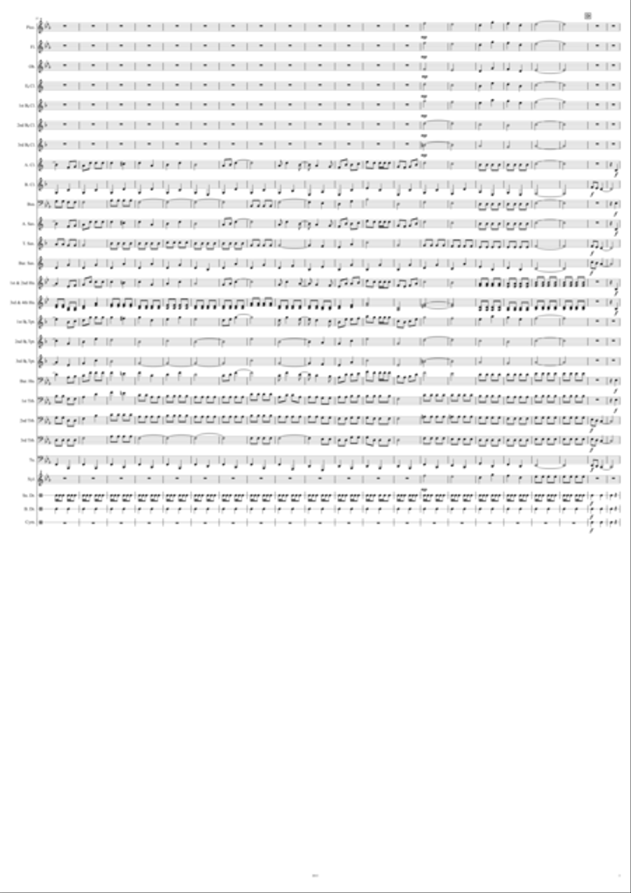 Camp Bowie March Camp Bowie March Concert Band scores gallery preview page 3