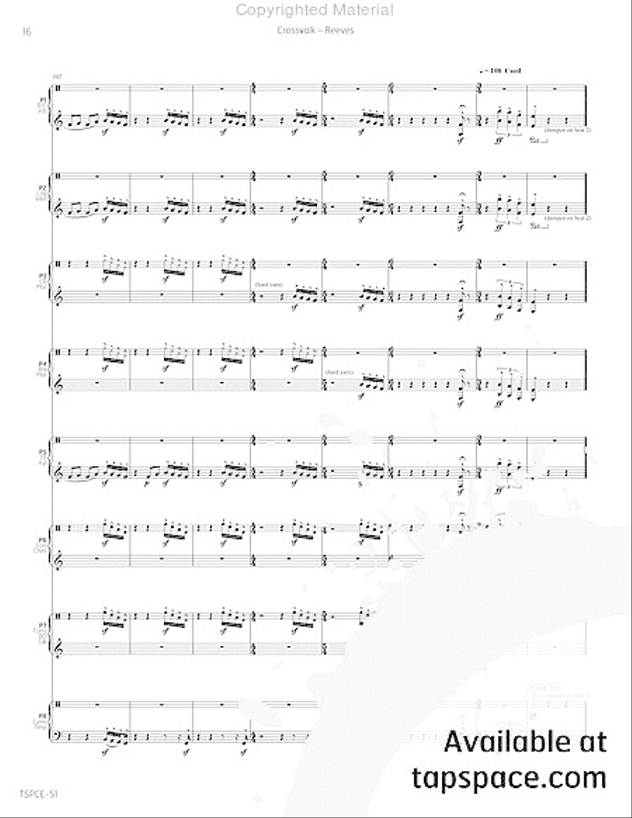 Crosswalk Crosswalk Percussion Ensemble scores gallery preview page 21