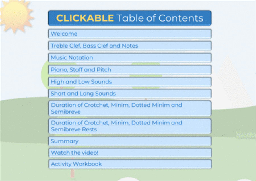 Musical Family: Intro to Music Notation School and Community scores gallery preview page 4