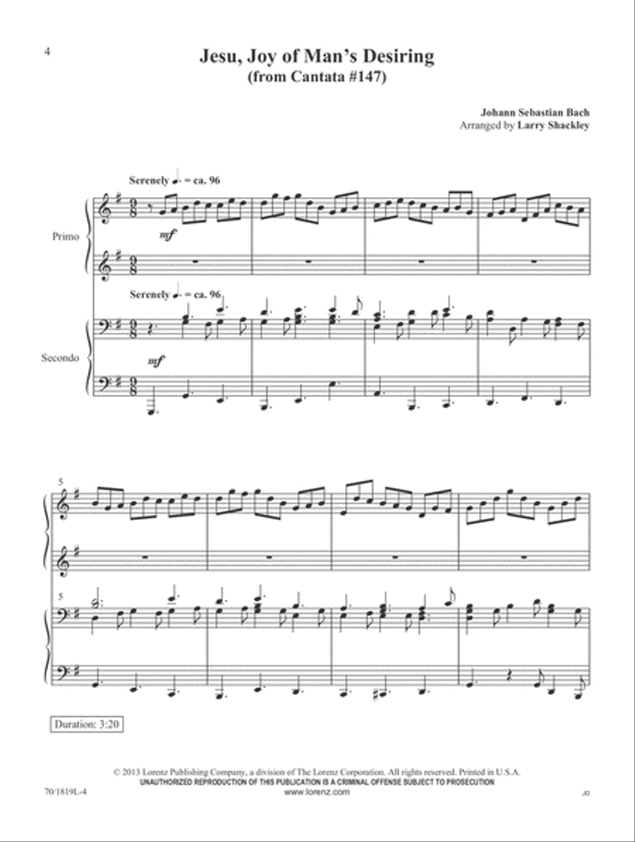 Two Become One Two Become One Piano Duet scores gallery preview page 4