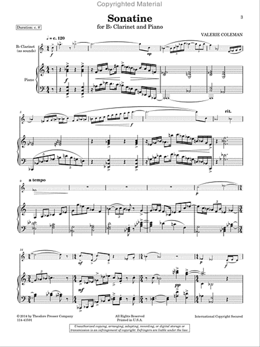 Sonatine Chamber Music scores gallery preview page 2