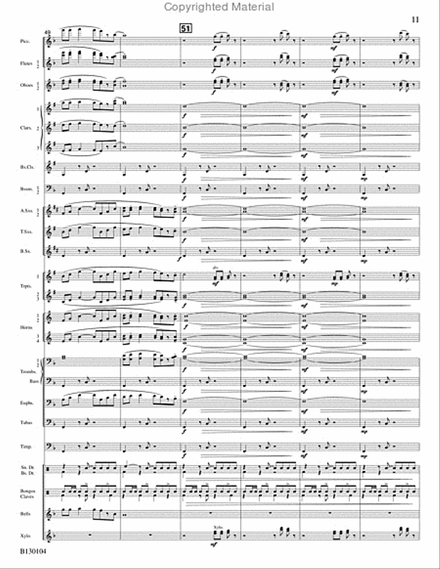 La Fiesta de San Antonio La Fiesta de San Antonio Concert Band scores gallery preview page 12