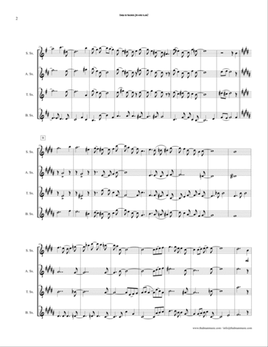 Chega De Saudade (no More Blues) Woodwind Quartet scores gallery preview page 4