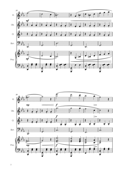 Dmitri Shostakovich - Second Waltz - Woodwind Quartet w/ Piano image number null