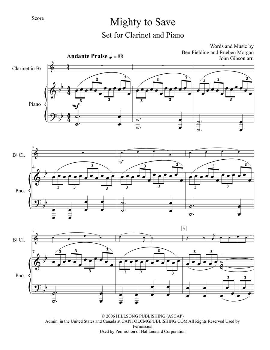 Mighty To Save Mighty To Save Piano scores gallery preview page 2