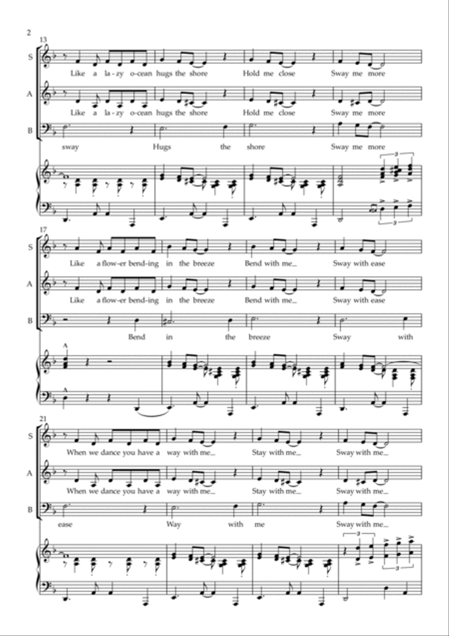 Sway (quien Sera) 3-Part scores gallery preview page 3