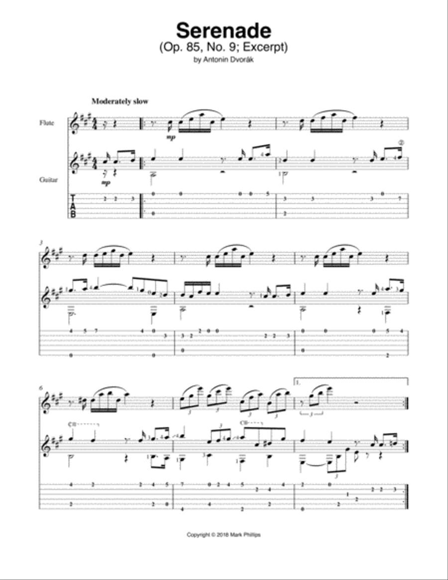 Serenade Flute scores gallery preview page 1