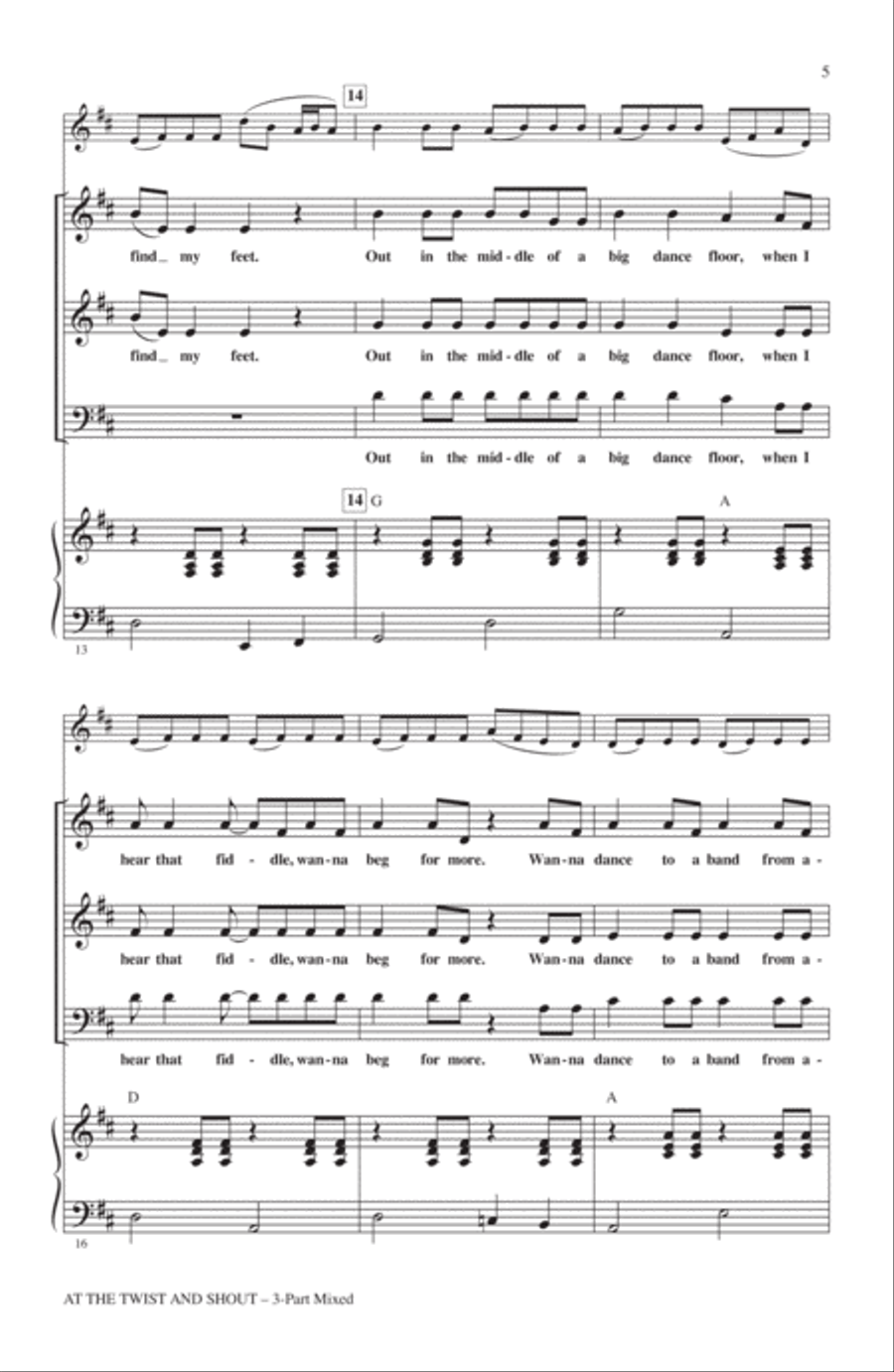 At The Twist And Shout 3-Part scores gallery preview page 3