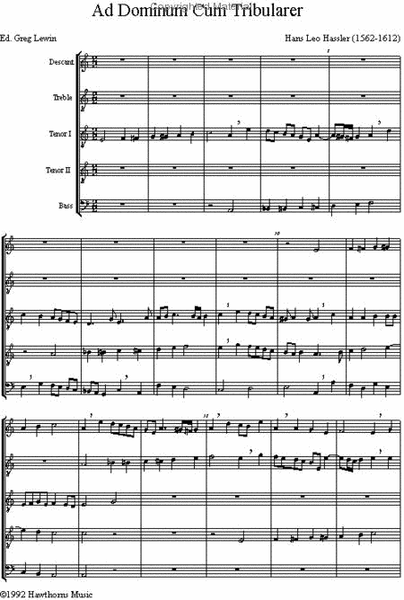 Three Motets - Score and parts image number null