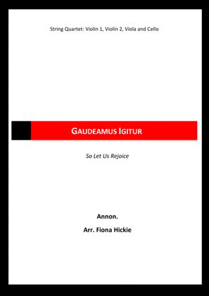 Book cover for Gaudeamus Igitur