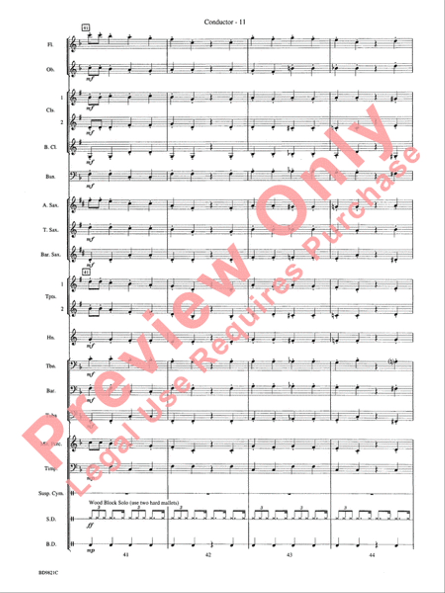Let It Snow! Let It Snow! Let It Snow! Concert Band scores gallery preview page 14