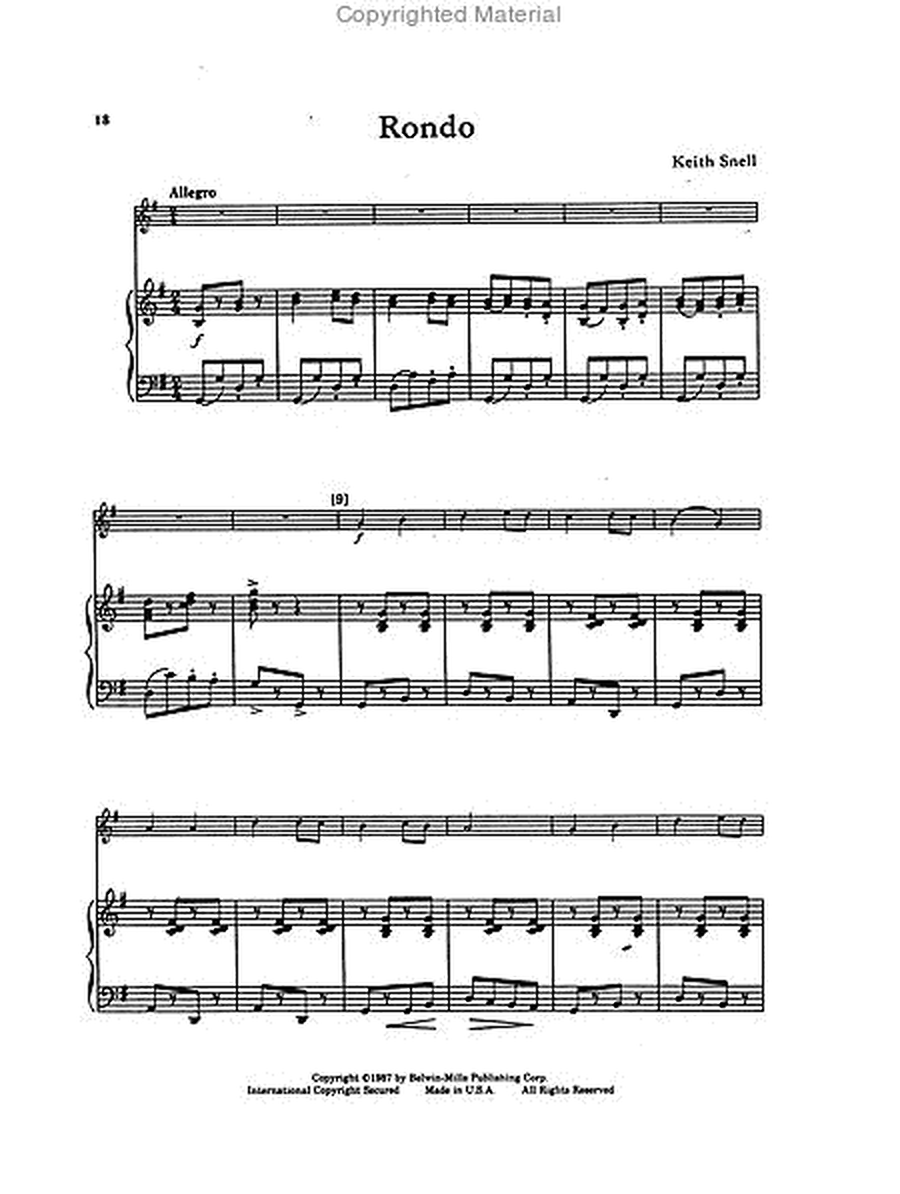 Belwin Master Solos (Flute), Volume 1