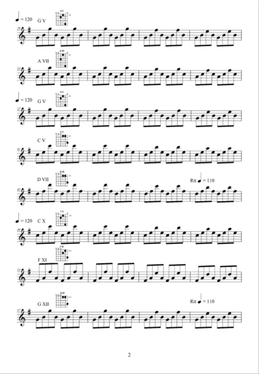 Sadness Reborn Acoustic Guitar scores gallery preview page 2