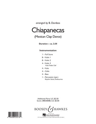 Chiapanecas (Mexican Clap Dance) - Conductor Score (Full Score)