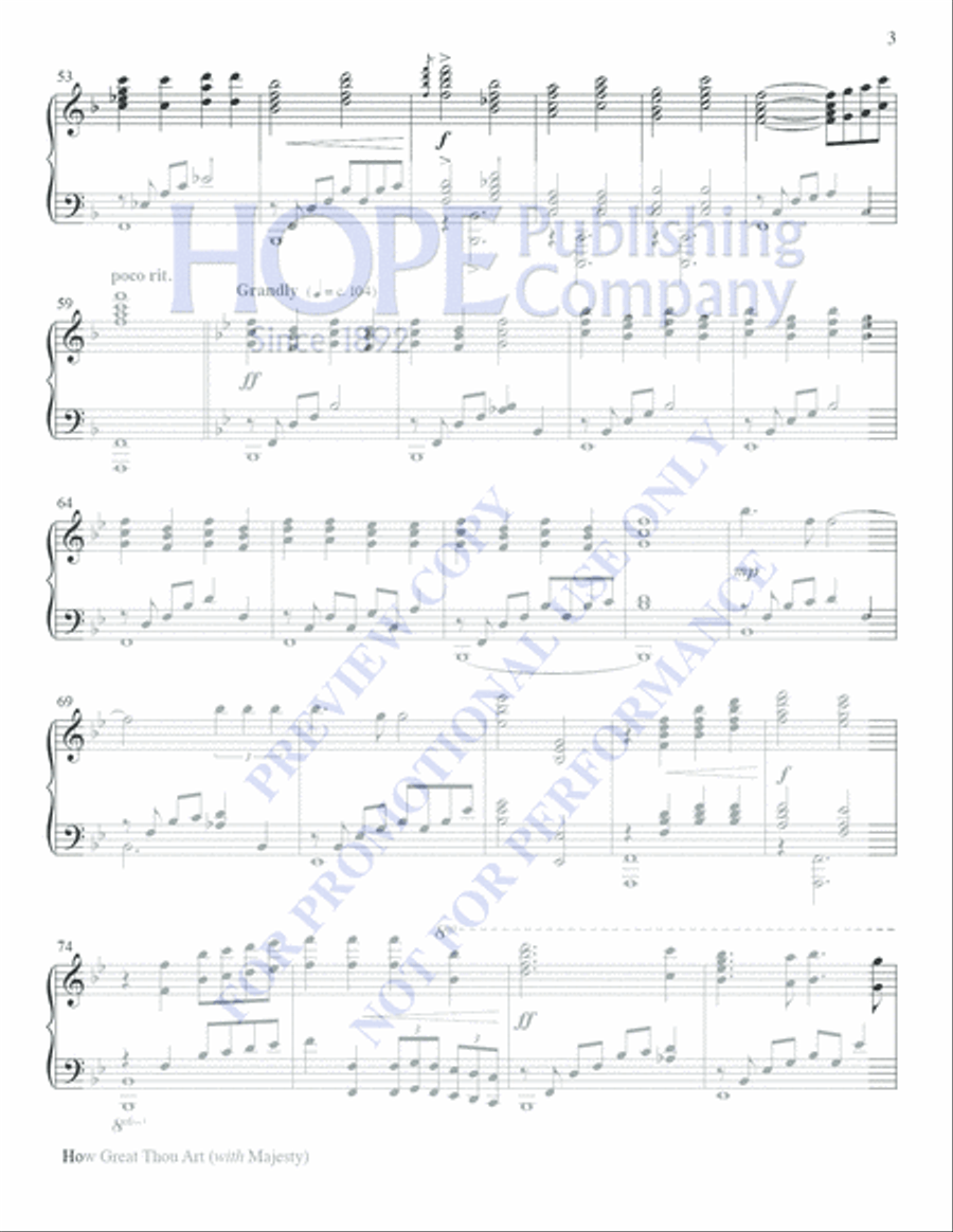 How Great Thou Art with Majesty Handbell Choir scores gallery preview page 11