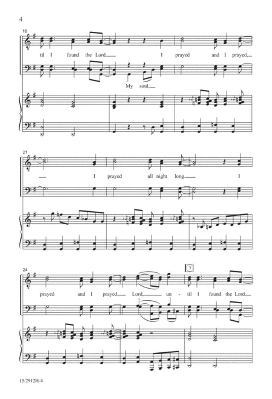 Until I Found the Lord Until I Found the Lord TTBB scores gallery preview page 4