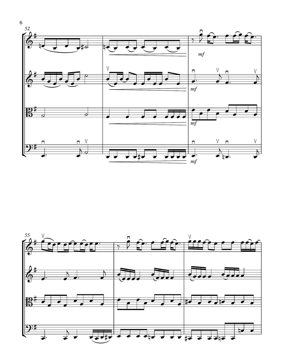 Dream On String Quartet scores gallery preview page 6
