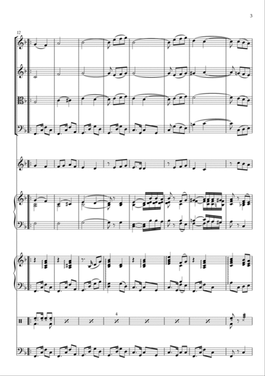 O, sole mio Large Ensemble scores gallery preview page 3
