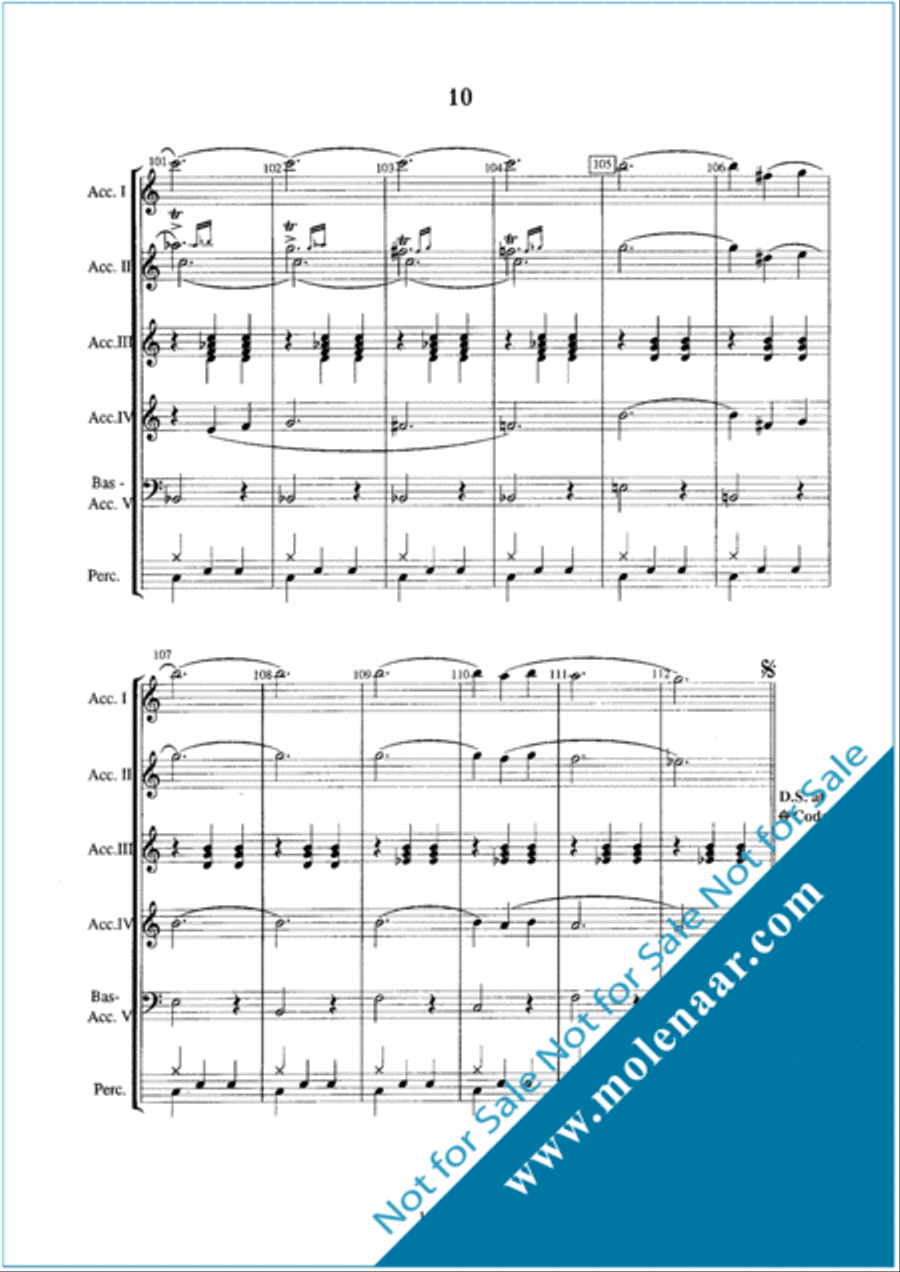 Le Jour D'Accordeon Accordion Orchestra scores gallery preview page 14