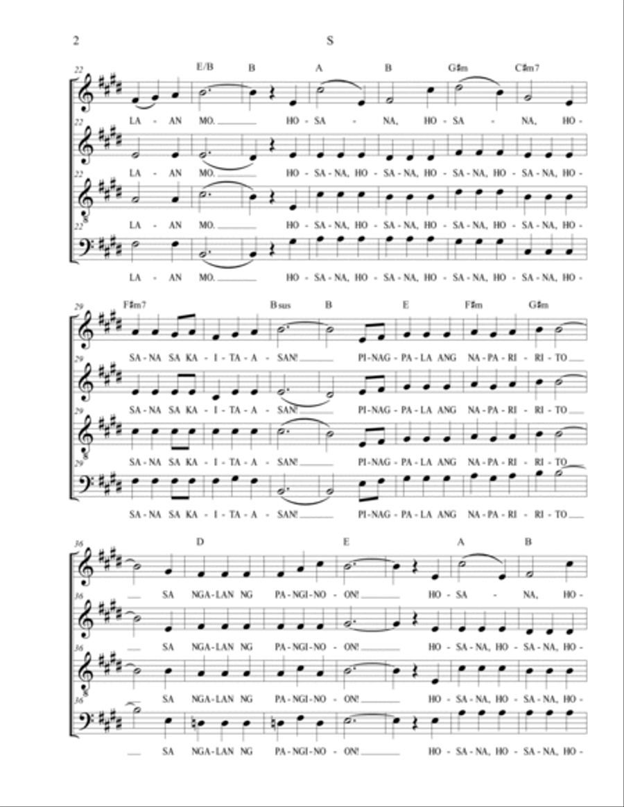 Santo, Santo! (SATB) Santo, Santo! (SATB) 4-Part scores gallery preview page 2