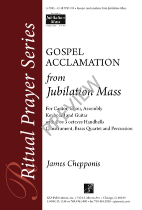 Book cover for Gospel Acclamation from "Jubilation Mass"