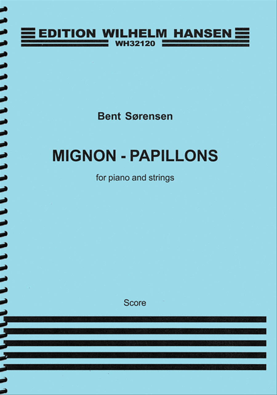 Mignon - Papillons Piano scores gallery preview page 1