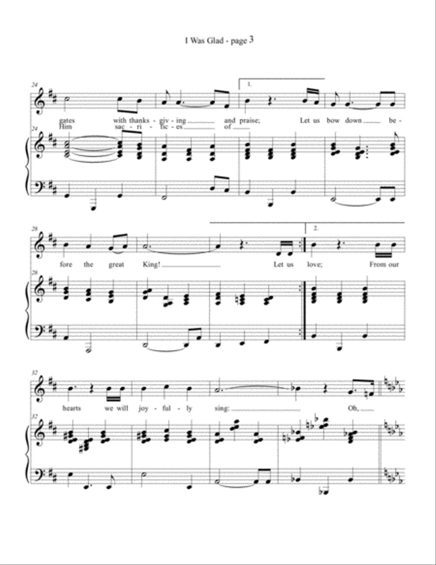 I Was Glad Voice scores gallery preview page 3