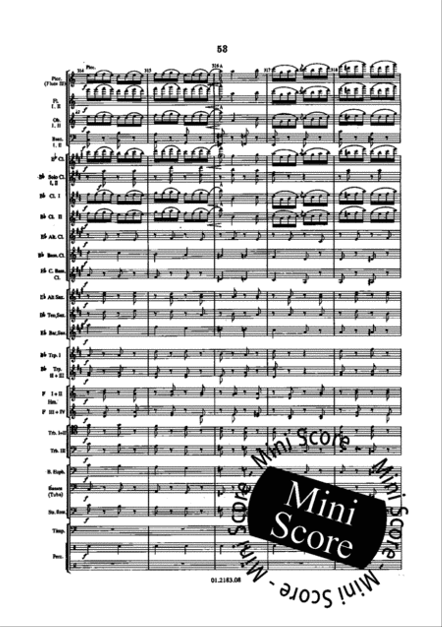 Der Zigeunerbaron Concert Band scores gallery preview page 59