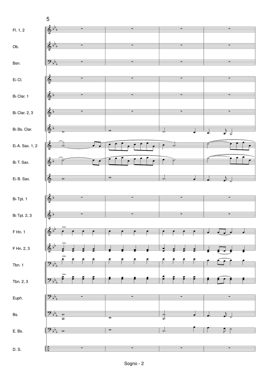 Sogno Concert Band scores gallery preview page 4
