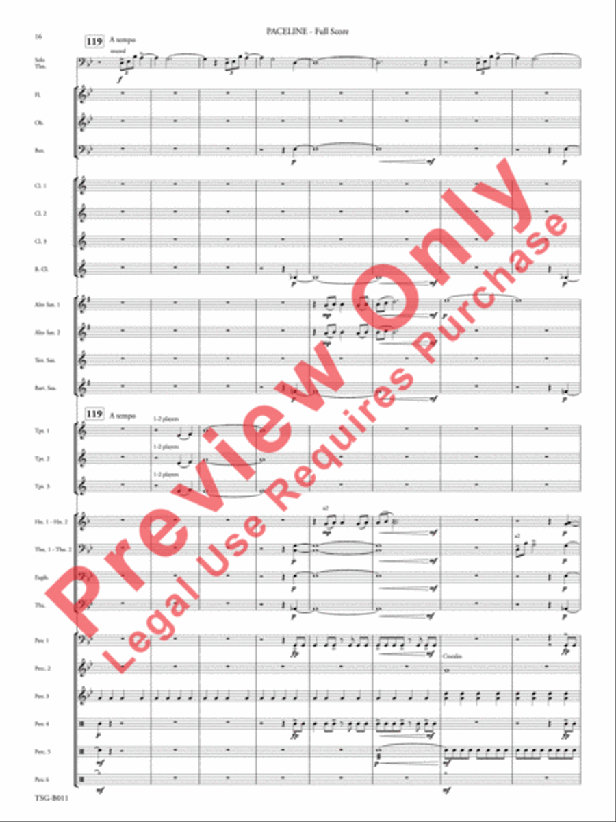 Paceline Concert Band scores gallery preview page 17