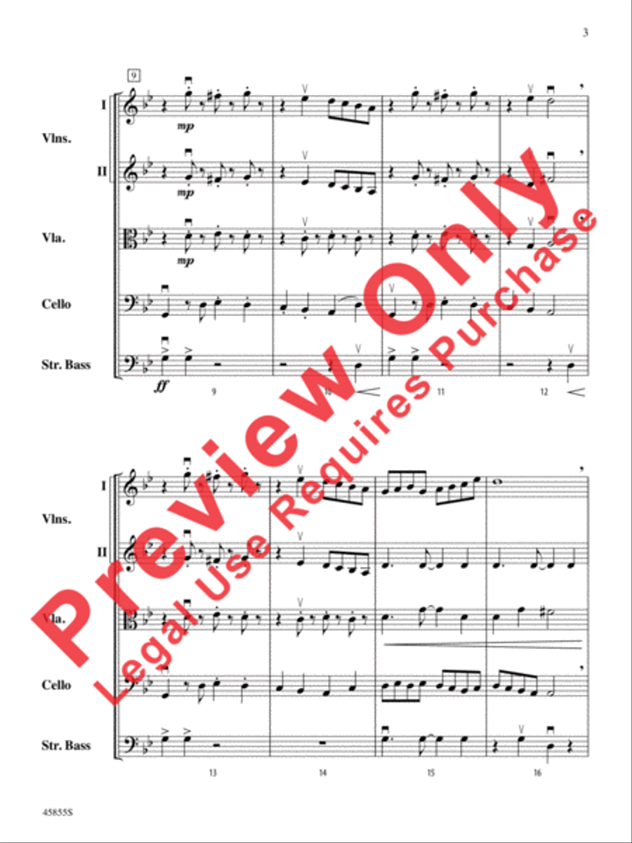 Midnight Howl String Orchestra scores gallery preview page 3