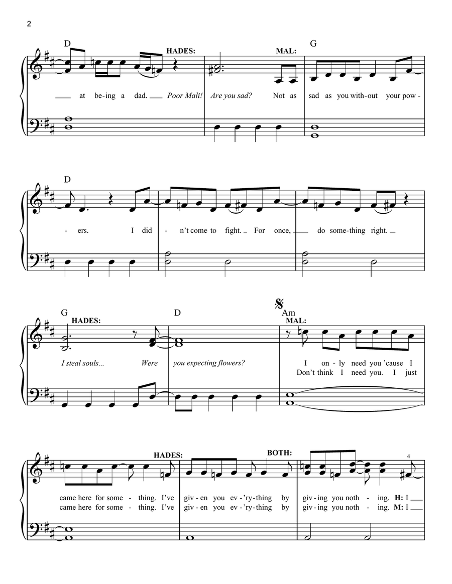 Do What You Gotta Do (from Disney's Descendants 3) Easy Piano scores gallery preview page 2
