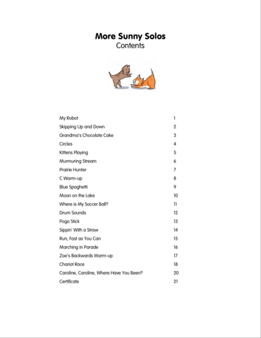 More Sunny Solos Piano Method scores gallery preview page 3