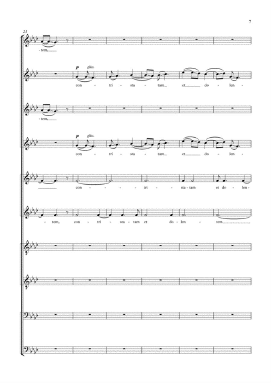 Stabat mater 4-Part scores gallery preview page 5