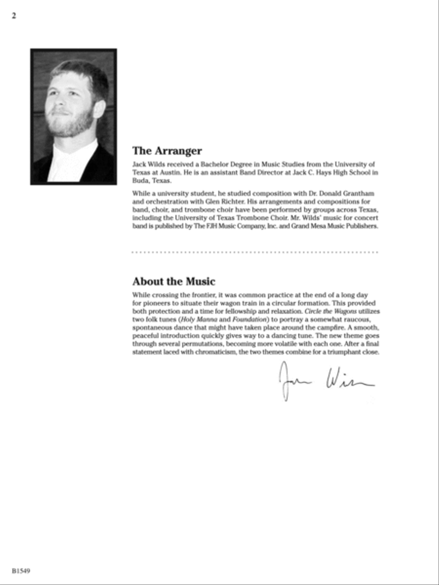 Circle the Wagons: Score Concert Band scores gallery preview page 2
