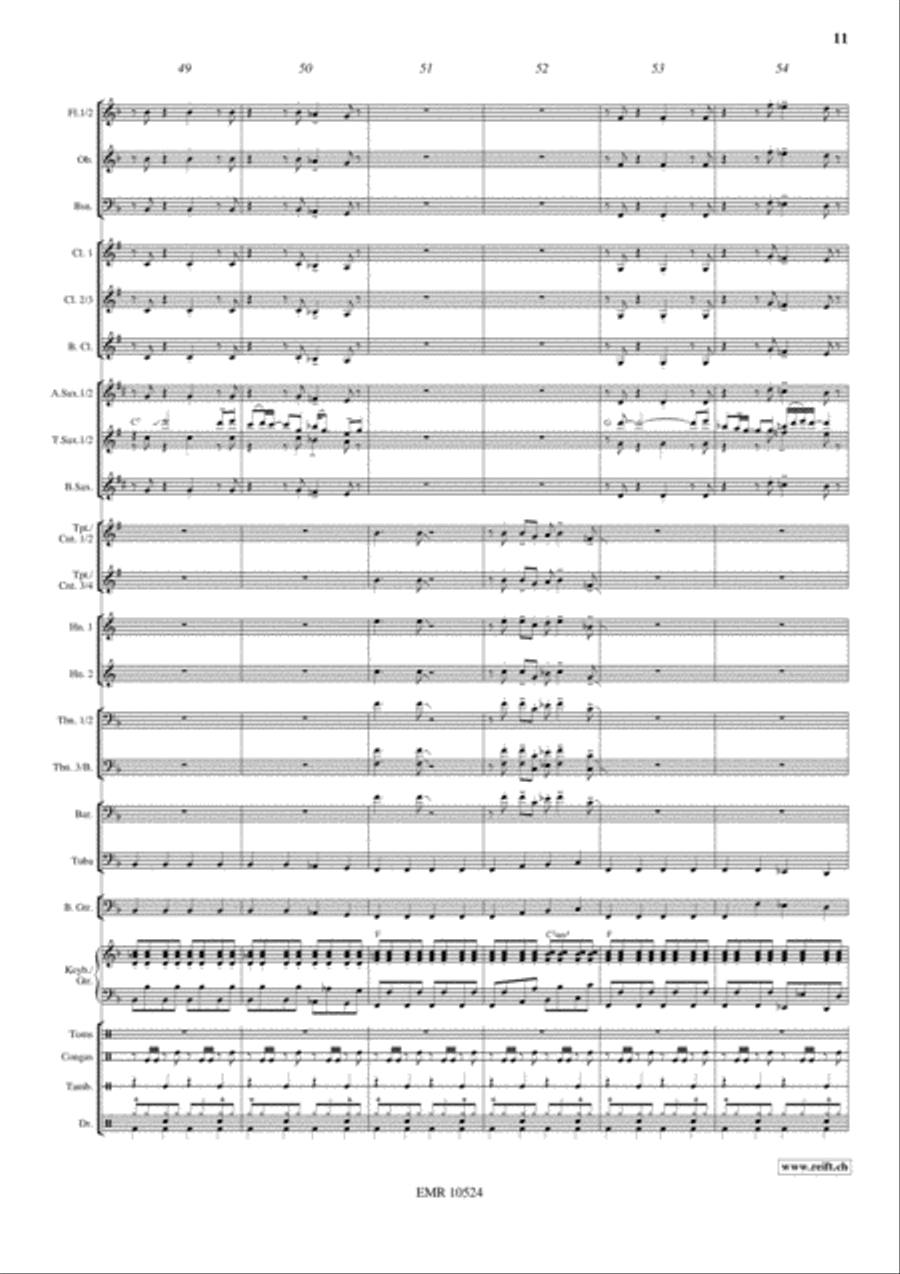 Disco Lady Concert Band scores gallery preview page 12