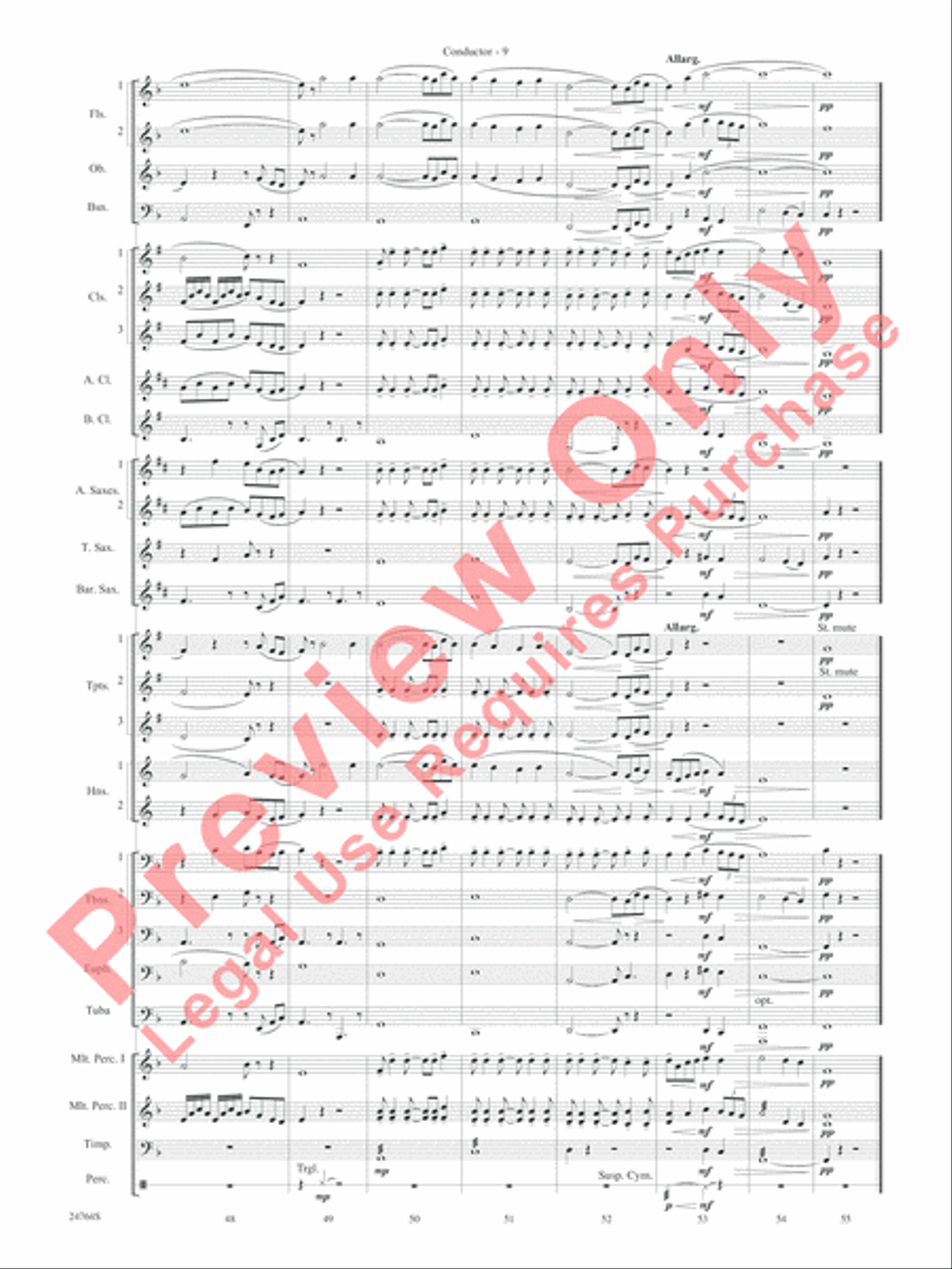 Pavane Pour Une Infante Defunte (Pavanne for a Dead Princess) Concert Band scores gallery preview page 11