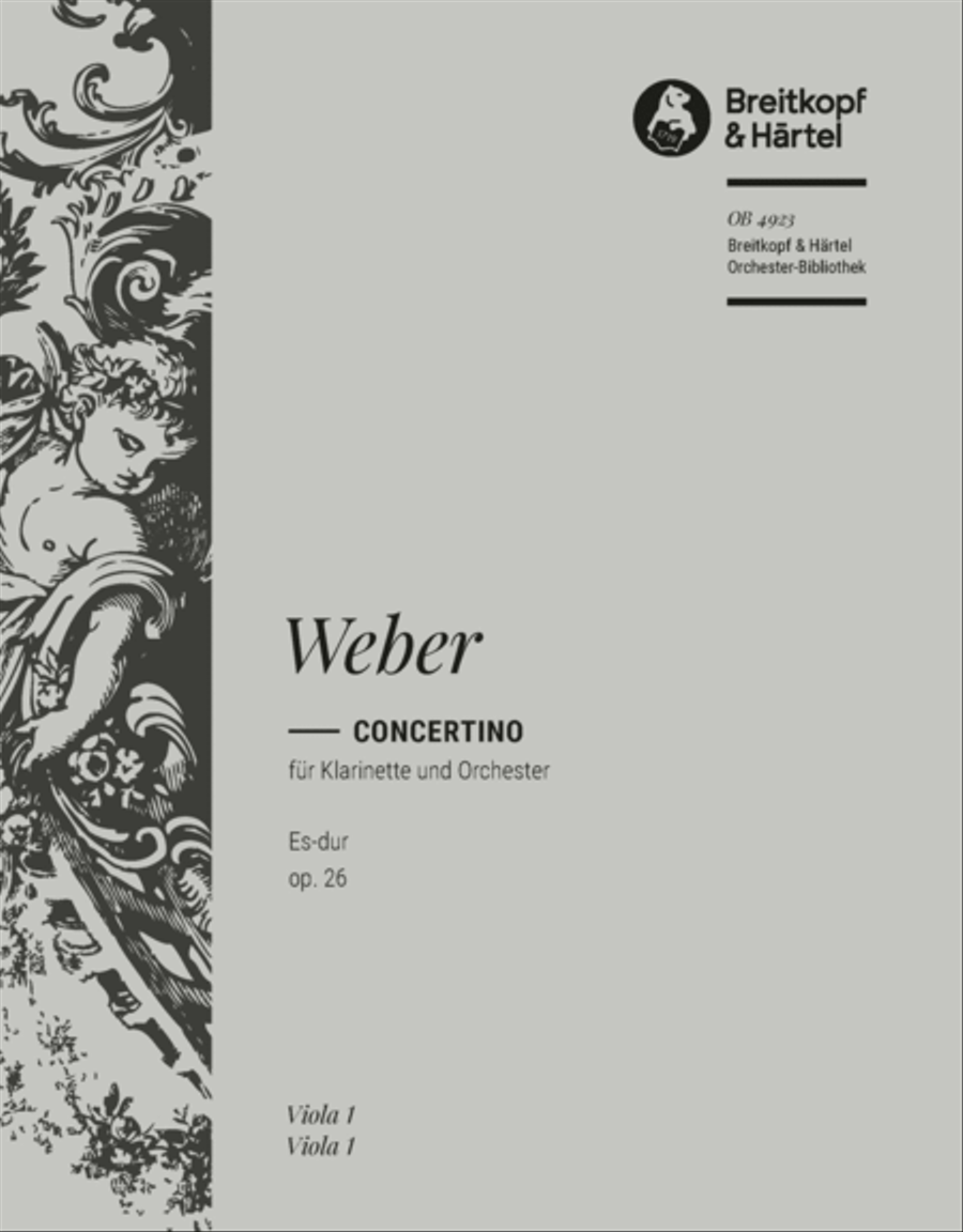 Concertino in E flat major Op. 26 Orchestra scores gallery preview page 1