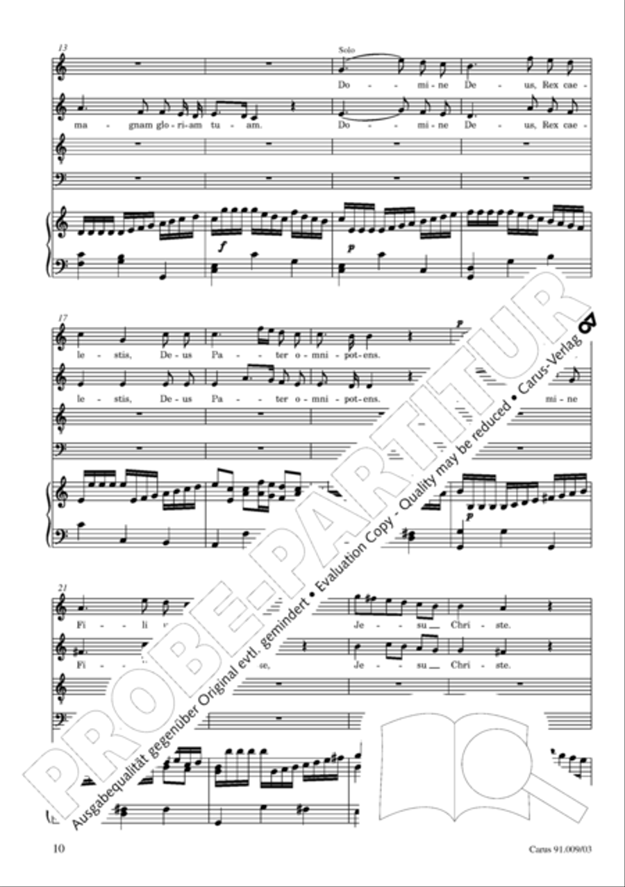 Missa Sancti Gabrielis 4-Part scores gallery preview page 11