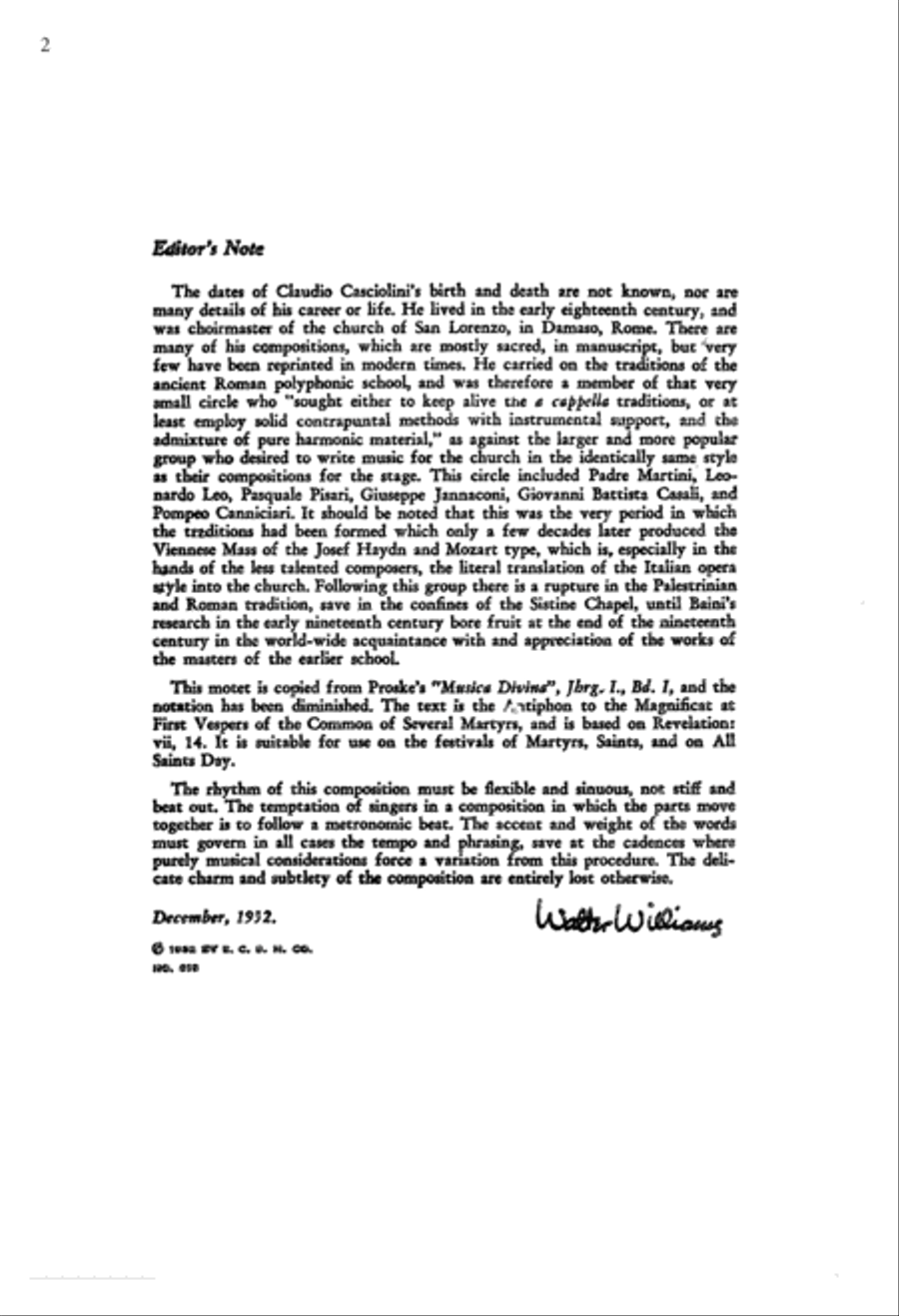 Istorum Est (To them hath been given the kingdom) 4-Part scores gallery preview page 2