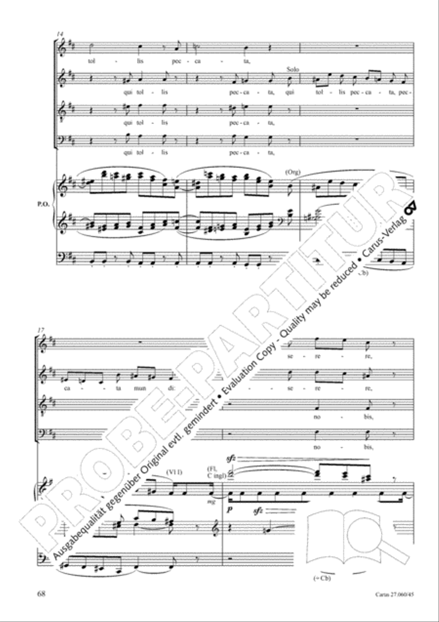 Messe a quatre voix 4-Part scores gallery preview page 69