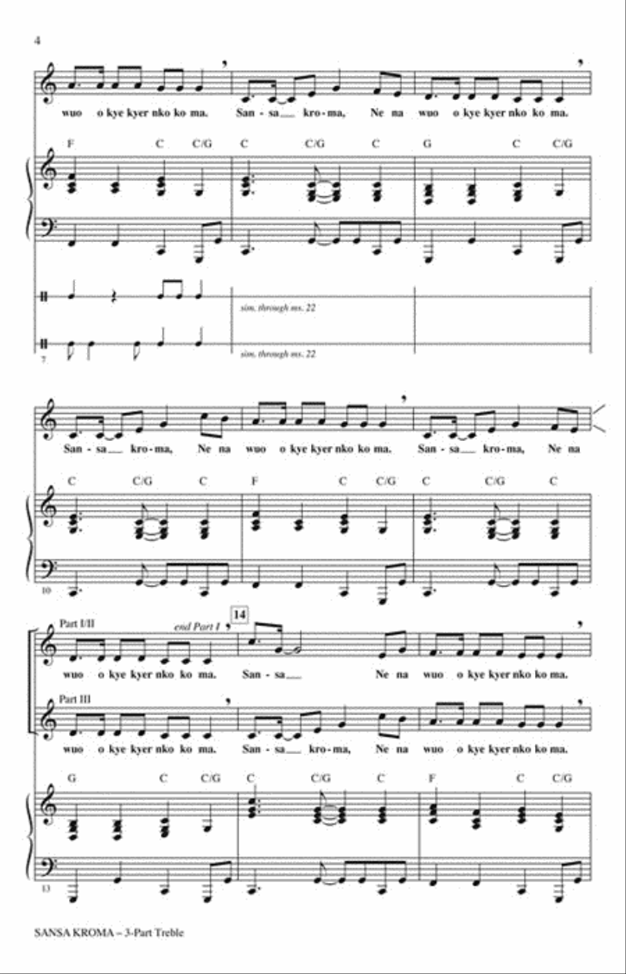 Sansa Kroma Choir scores gallery preview page 3